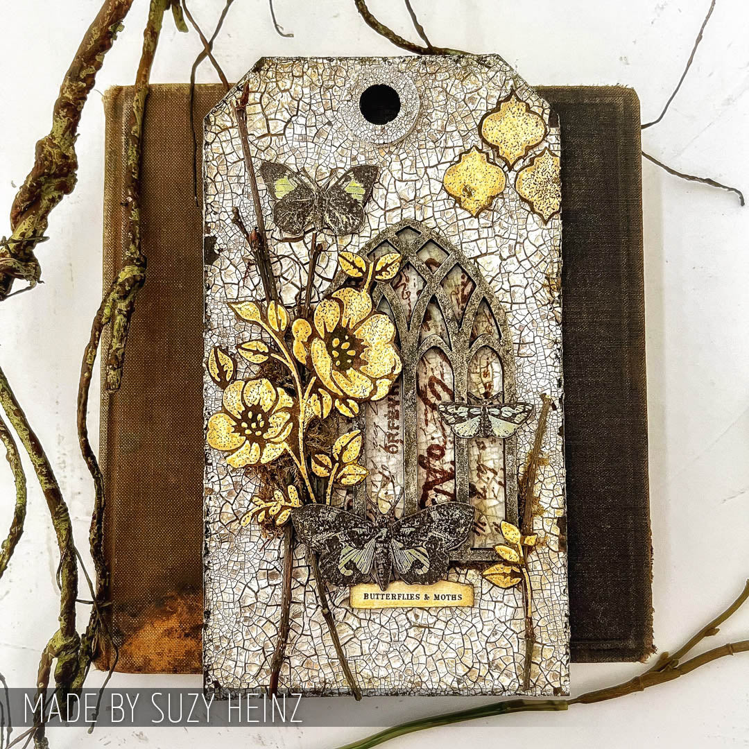 Tim Holtz Etcetera Cathedral Thickboards etc015 flowers