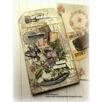 Tim Holtz Etcetera MINI TAG CHIPBOARD ETC004 flowers | color-code:ALT02