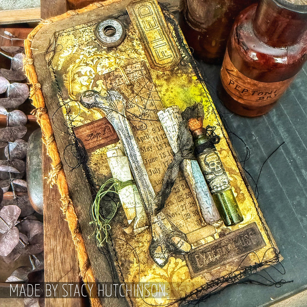 Tim Holtz Etcetera Medium Tag Thickboards thetc-002 bones