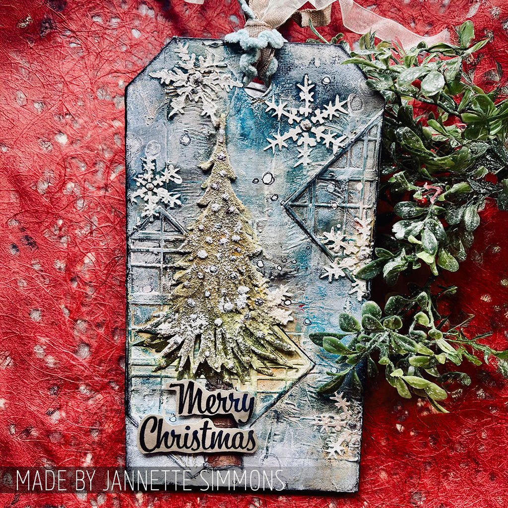 Tim Holtz Etcetera Small Tag Thickboards thetc-003 snowflakes
