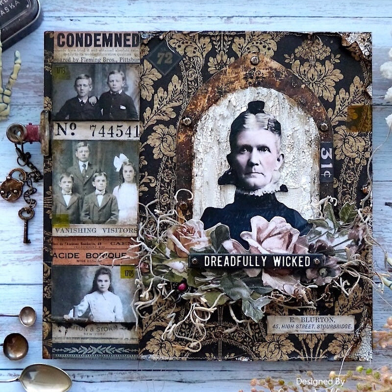 Tim Holtz Etcetera Square Panels Thickboards thetc-021 wicked | color-code:ALT03