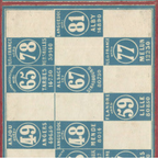 Tim Holtz Fabric By The Yard Blue Numbers pwth286 Eclectic Elements Palette close