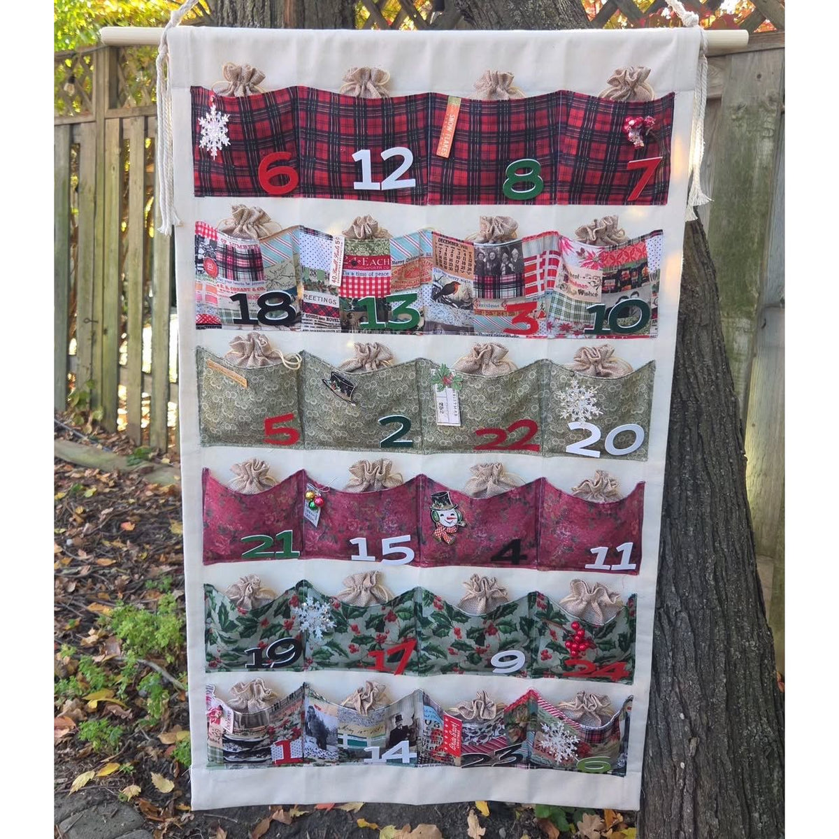 Tim Holtz Fabric By The Yard Christmas Collage Canvas Cloth ccth036 Eclectic Elements Kulbir Kirkland Advent Calendar