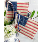 Tim Holtz Fabric By The Yard Christmas Linen Stripe pwth339 Eclectic Elements Palette CLOTH Patriotic Fabric Flags Nichol Spohr