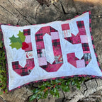 Tim Holtz Fabric By The Yard Christmas Worn Plaid Canvas Cloth ccth038 Eclectic Elements Patchwork Joy Pillow Richele Christensen