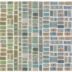 Tim Holtz Fabric By The Yard Multi Tickets pwth322 Eclectic Elements Palette close