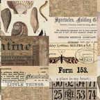 Tim Holtz Fabric By The Yard Neutral Collage pwth250 Eclectic Elements Palette
close