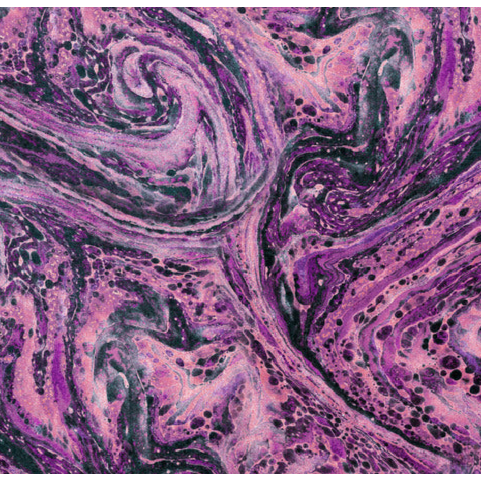 Tim Holtz Fabric By The Yard Purple Marble pwth309 Eclectic Elements Palette close