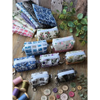 Tim Holtz Fabric Palette Neutral Bundle of 10 Fat Quarters Cute Colorful Pouches Kulbir Kirkland