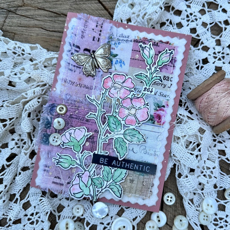 Tim Holtz Fabric Palette Pink Bundle of 10 Fat Quarters Be Authentic Card Richele Christensen | color-code:ALT09