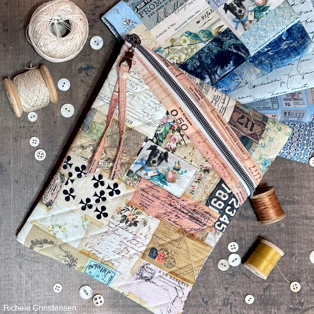 Tim Holtz Fat Quarter Palette Series Box Set Hemingway Pouch with Multi Richele Christensen | color-code:ALT01
