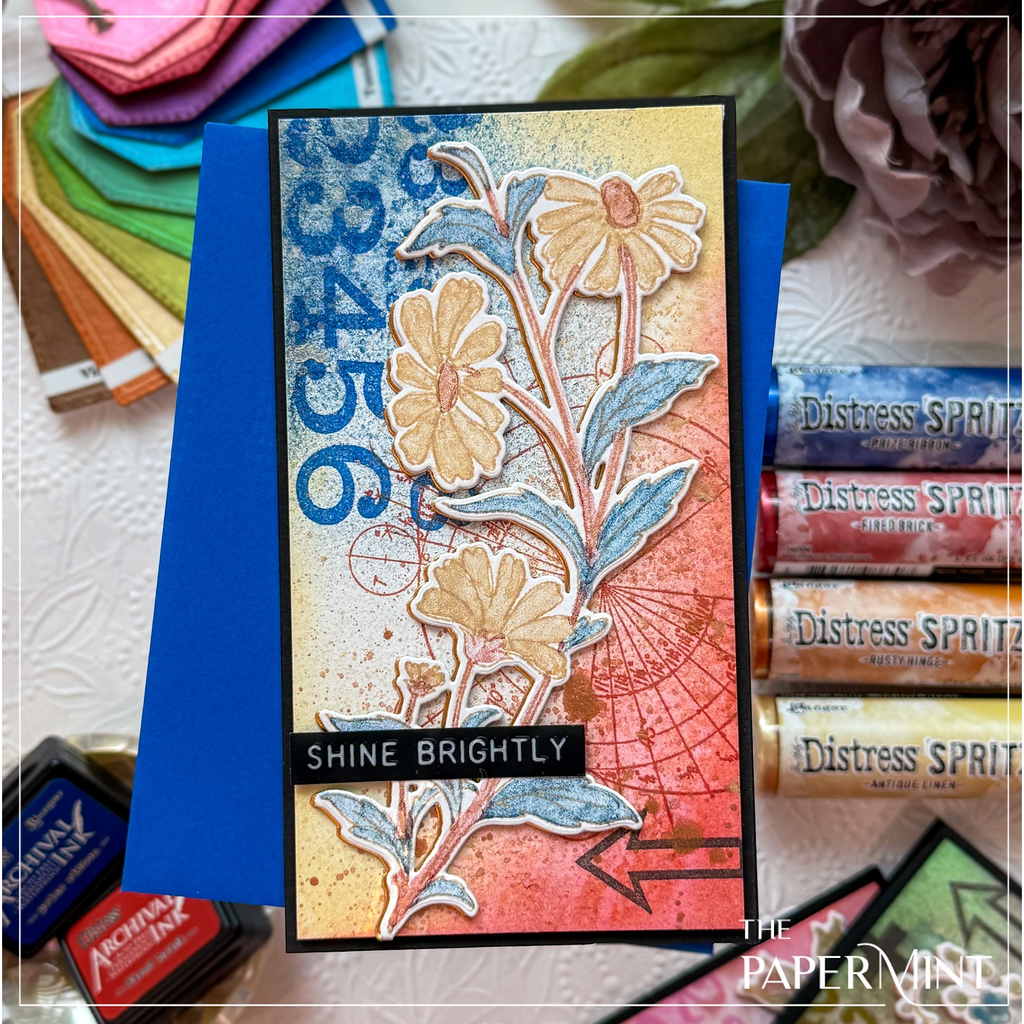 Tim Holtz Fired Brick Distress Spritz tdu86307 Embroidery Cards | color-code:ALT01