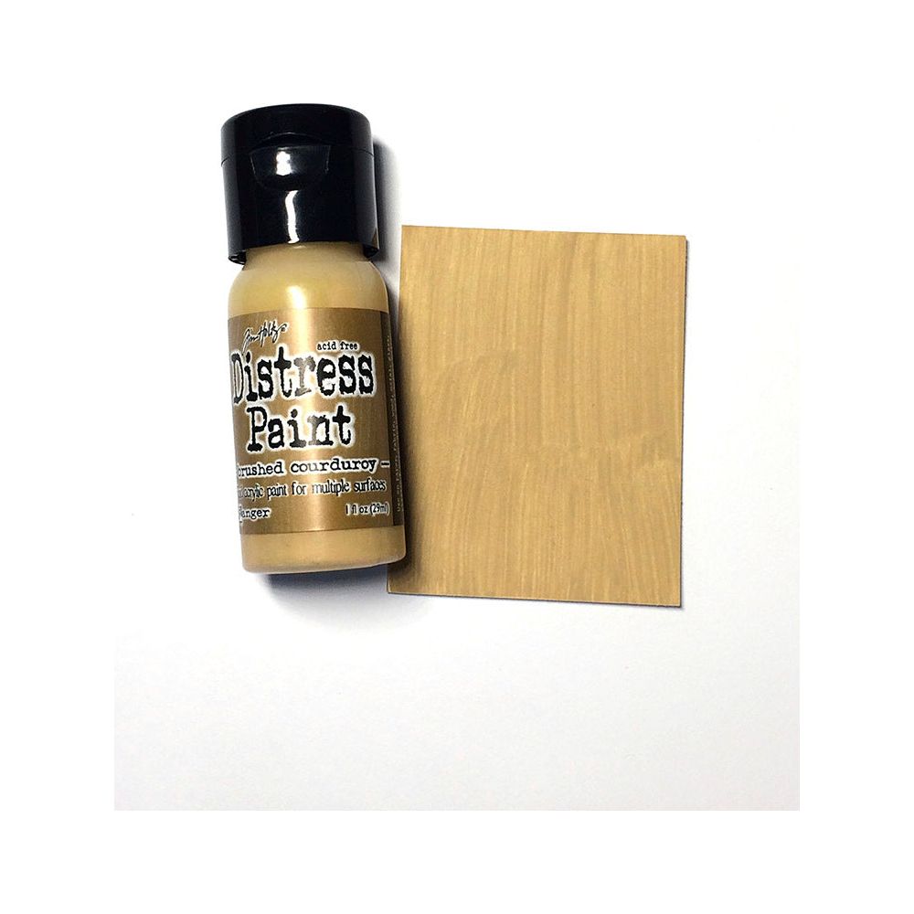 Tim Holtz Flip Top Distress Paint BRUSHED CORDUROY Ranger TDF52951 Color Swatch