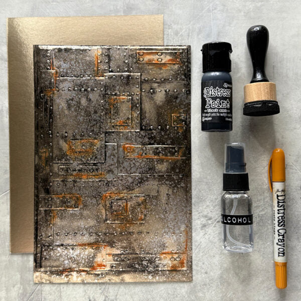 Tim Holtz Flip Top Distress Paint Black Soot Ranger TDF52937 Foundry Project | color-code:ALT13