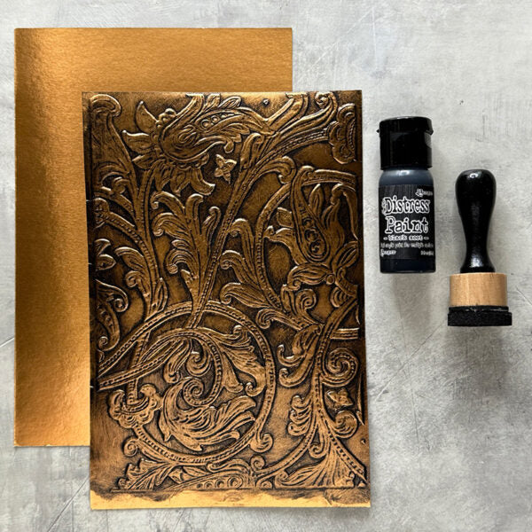 Tim Holtz Flip Top Distress Paint Black Soot Ranger TDF52937 Ornate Designs | color-code:ALT12