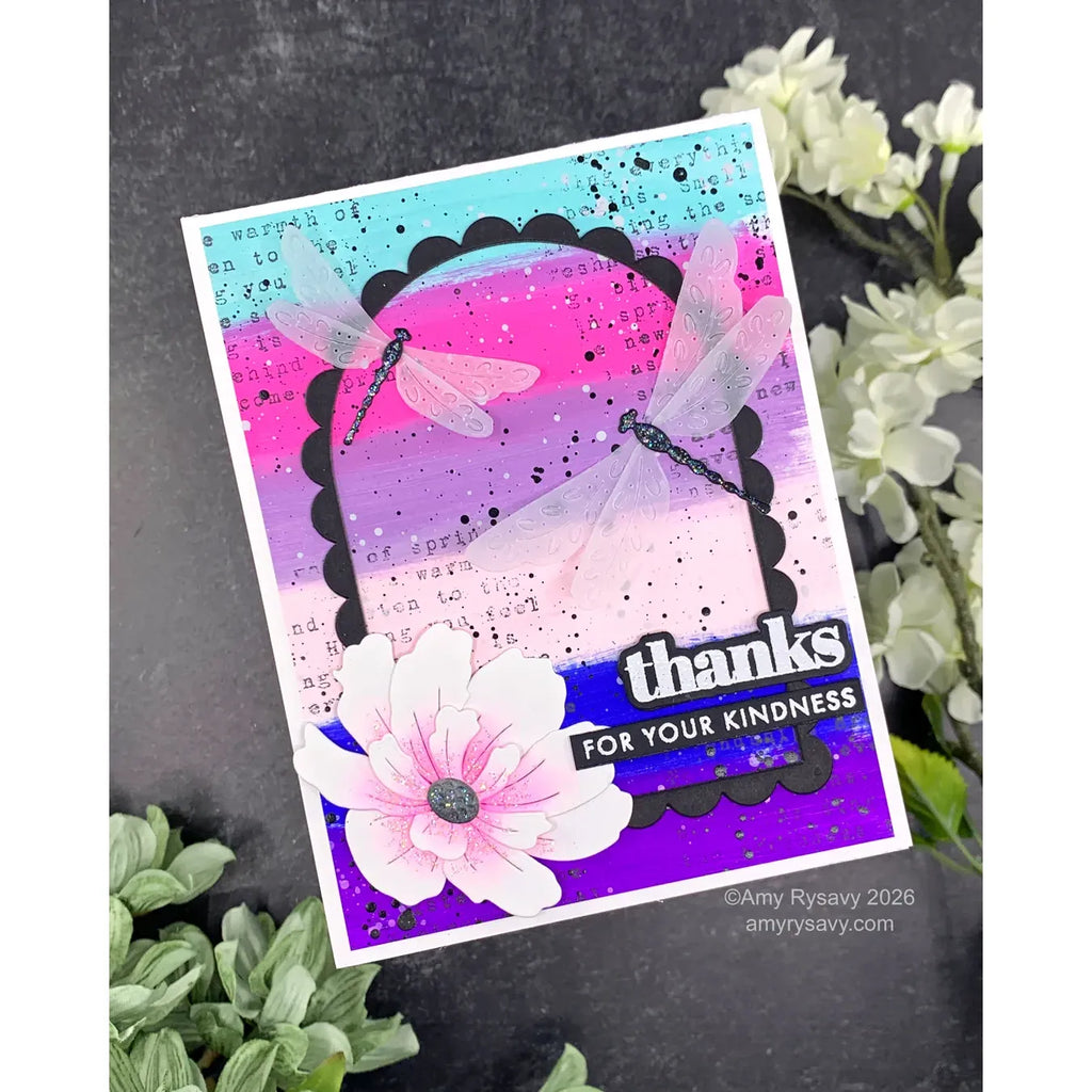 Tim Holtz Flip Top Distress Paint Blueprint Sketch Ranger TDF50599 Thank You Card | color-code:ALT03