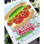 Tim Holtz Flip Top Distress Paint Brushed Corduroy Ranger TDF52951 Hot Dog Card | color-code:ALT01