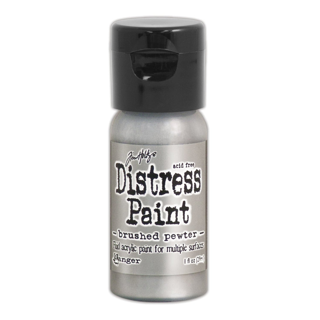 Tim Holtz Flip Top Distress Paint Brushed Pewter Ranger TDF52968