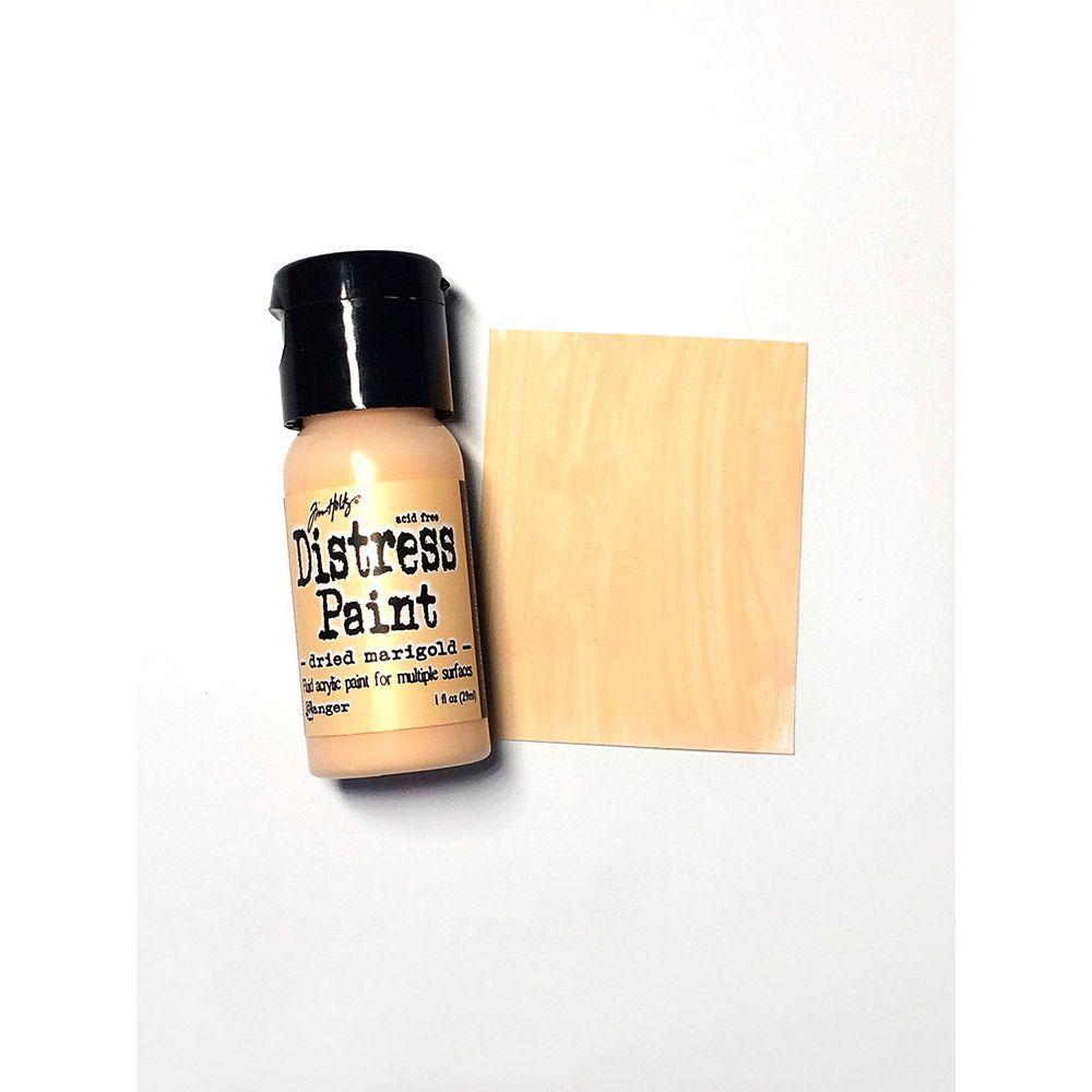 Tim Holtz Flip Top Distress Paint Dried Marigold Ranger TDF53002 Color Swatch