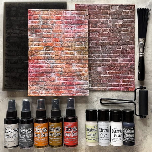 Tim Holtz Flip Top Distress Paint Foursome Bundle 8 Texture Fades | color-code:ALT02