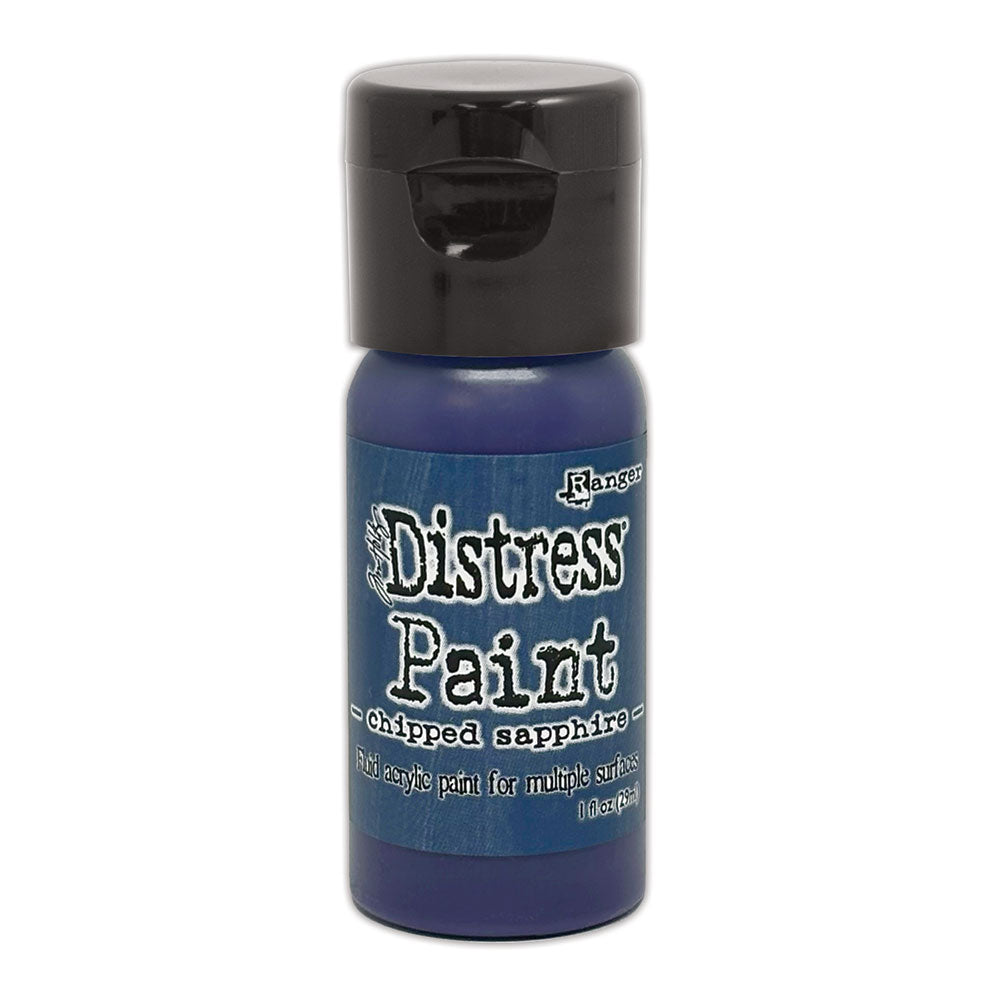 Tim Holtz Flip Top Distress Paint Foursome Bundle 9 TDF52982 Chipped Sapphire