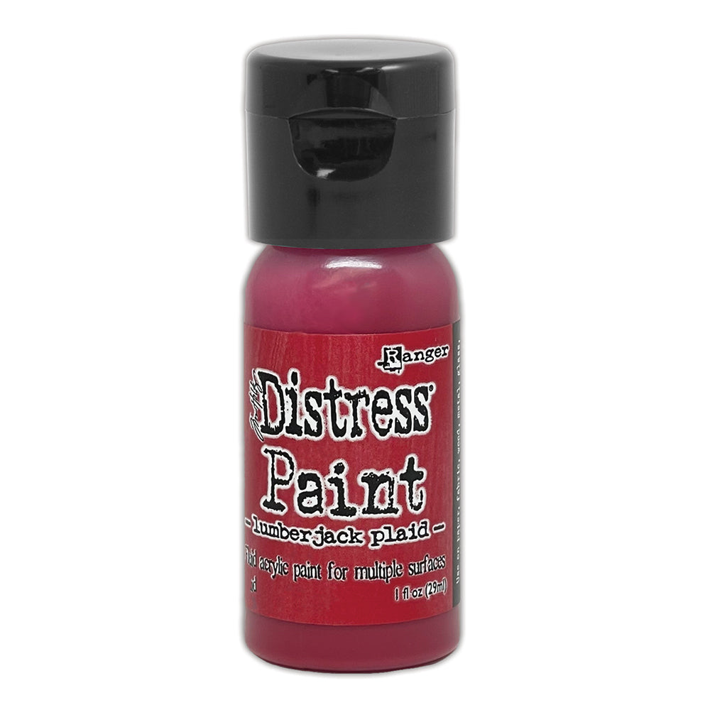 Tim Holtz Flip Top Distress Paint Lumberjack Plaid Ranger tdf82392