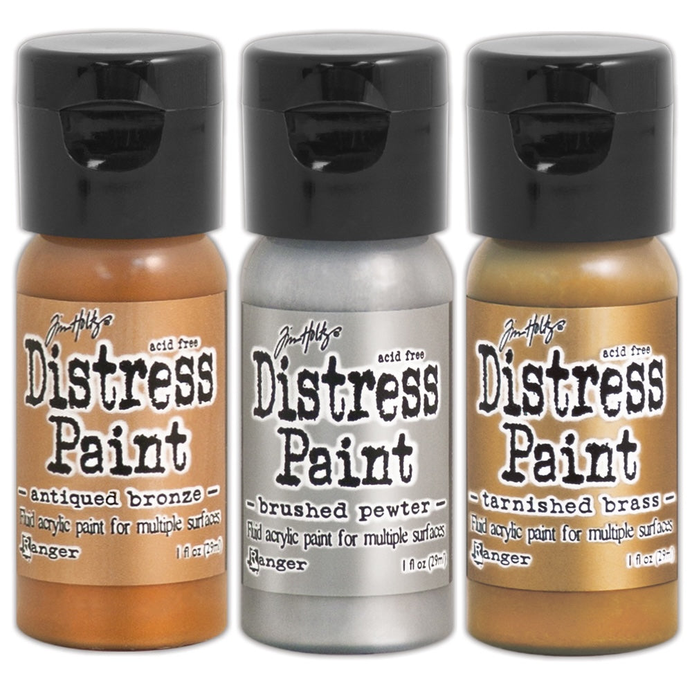 Tim Holtz Flip Top Distress Paint Metallics Bundle