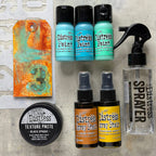 Tim Holtz Flip Top Distress Paint Salvaged Patina Ranger tdf72775 Texture Paste Technique | color-code:ALT06