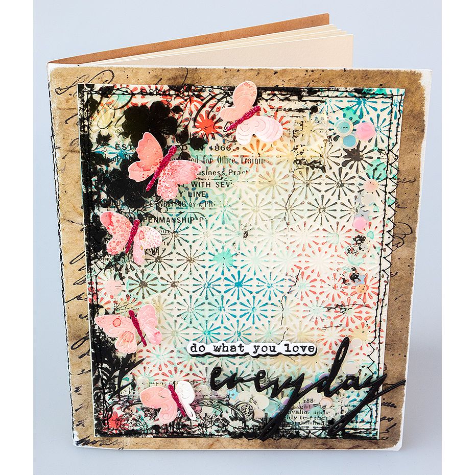 Tim Holtz Flip Top Distress Paint Scorched Timber Ranger tdf83481 Creative Overlay Notebook | color-code:ALT07