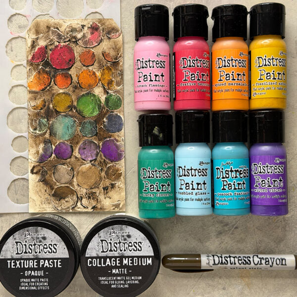 Tim Holtz Flip Top Distress Paint Tumbled Glass Ranger TDF53330 Texture Technique | color-code:ALT08