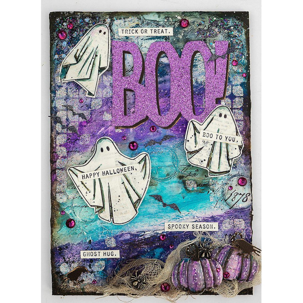 *Tim Holtz Flip Top Distress Paint Wilted Violet Ranger TDF50612 Boo Ghost Panel | color-code:ALT03