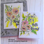 Tim Holtz Floral Elements Stamps with Simon Says Stamp Dies Bundle setfe26 Kath Stewart Bright Flower Cards | color-code:ALT11