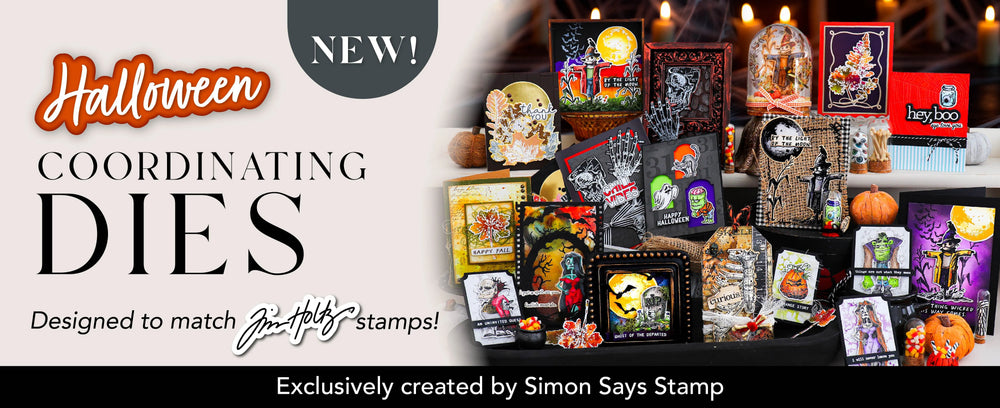 Halloween Coordinating Dies from Simon Says Stamp Designed to Match Select Tim Holtz Stamps