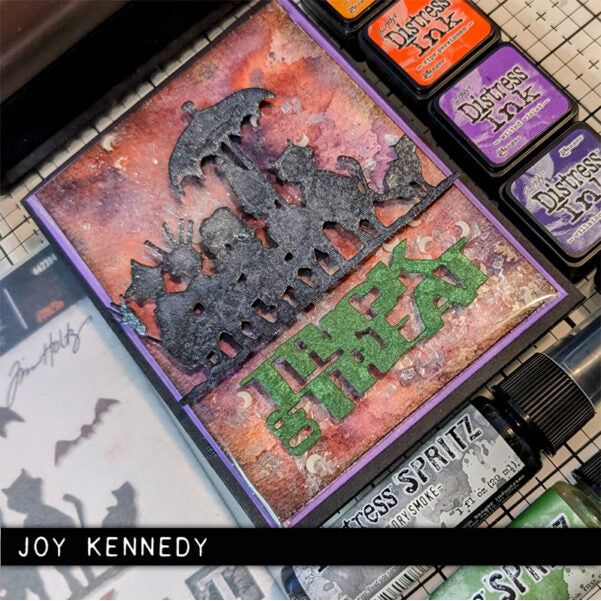 Tim Holtz Hickory Smoke Distress Spritz tdu86369 Trick Or Treat Card | color-code:ALT03