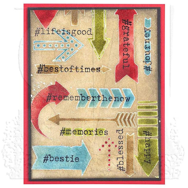 Tim Holtz Layering Stencil ARROWS ths025 memories