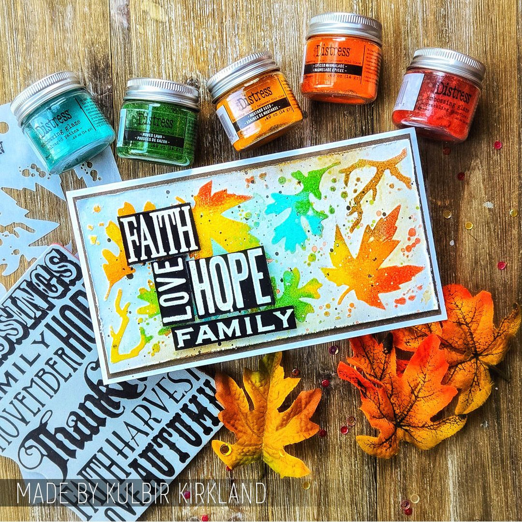 Tim Holtz Layering Stencil Autumn ths060 hope
