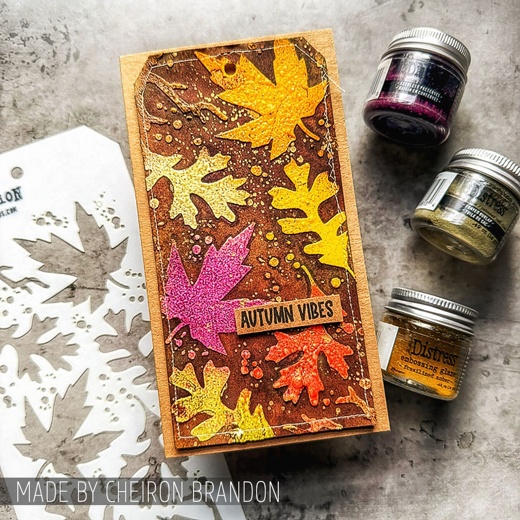 Tim Holtz Layering Stencil Autumn ths060 vibes