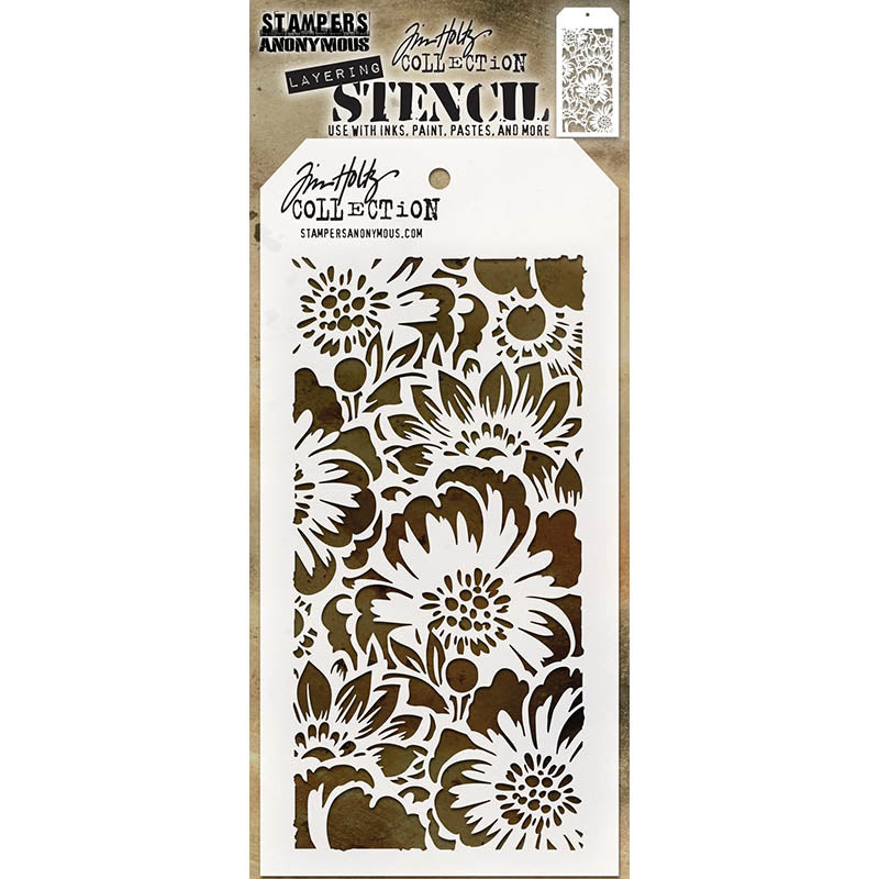 Tim Holtz Layering Stencil BOUQUET THS143