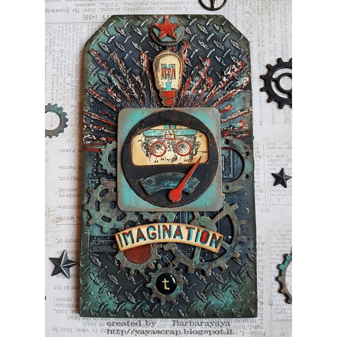 Tim Holtz Layering Stencil BURST THS116 imagination