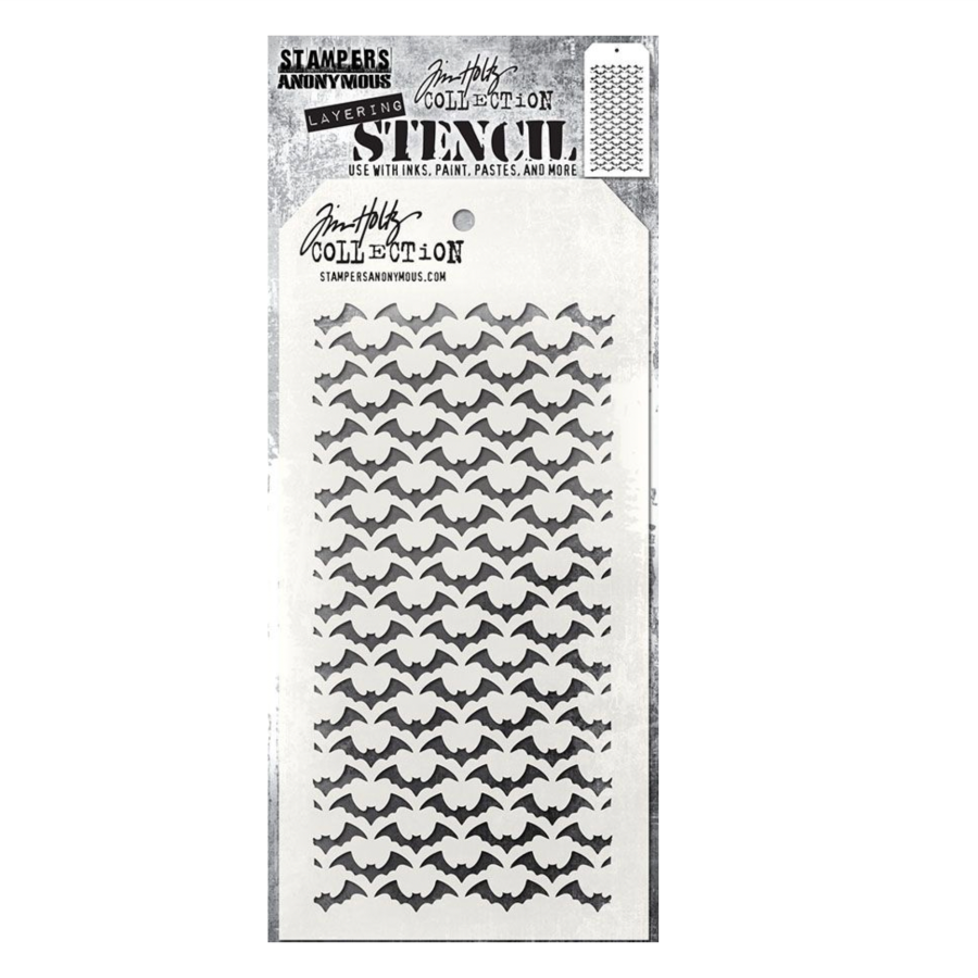 Tim Holtz Layering Stencil Batground ths046