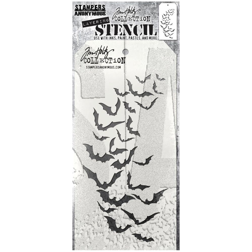 Tim Holtz Layering Stencil Batty ths184