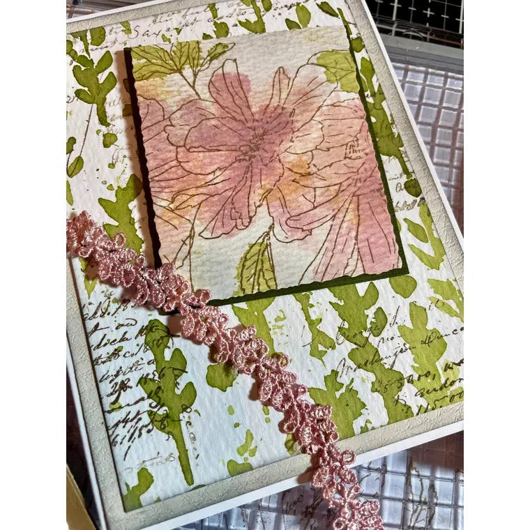 Tim Holtz Layering Stencil Berry Leaves ths174 leaves