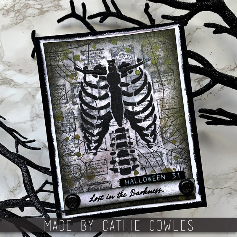 Tim Holtz Layering Stencil Bones ths185