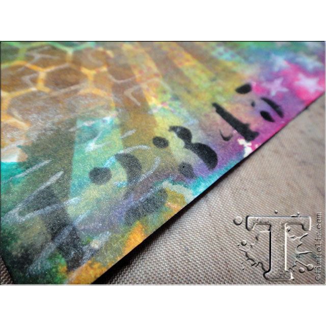 Tim Holtz Layering Stencil CARGO THS001 numbers | color-code:ALT01