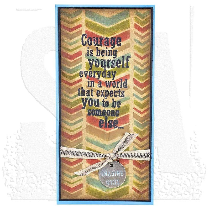 Tim Holtz Layering Stencil CHEVRON ths024
