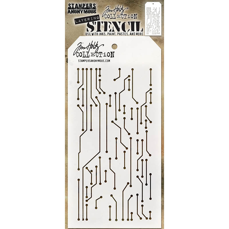 Tim Holtz Layering Stencil CIRCUIT THS146

