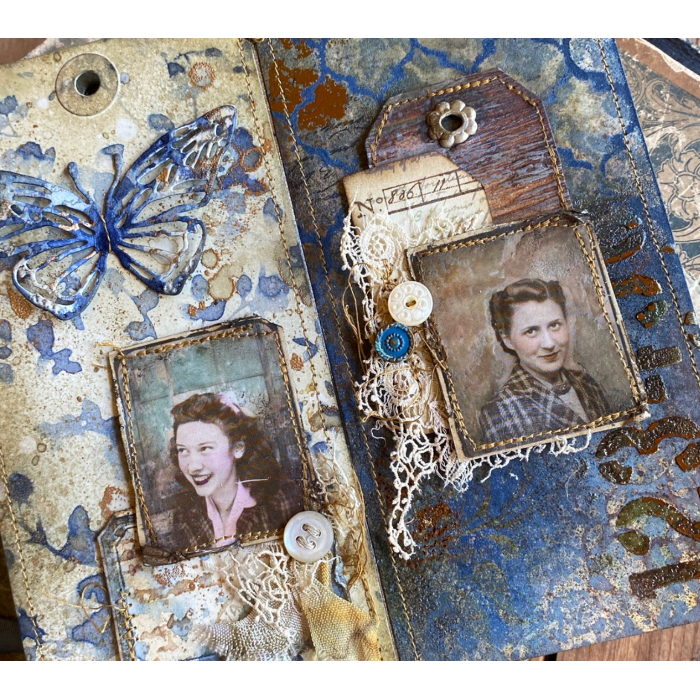 Tim Holtz Layering Stencil CRATE THS089 numbers