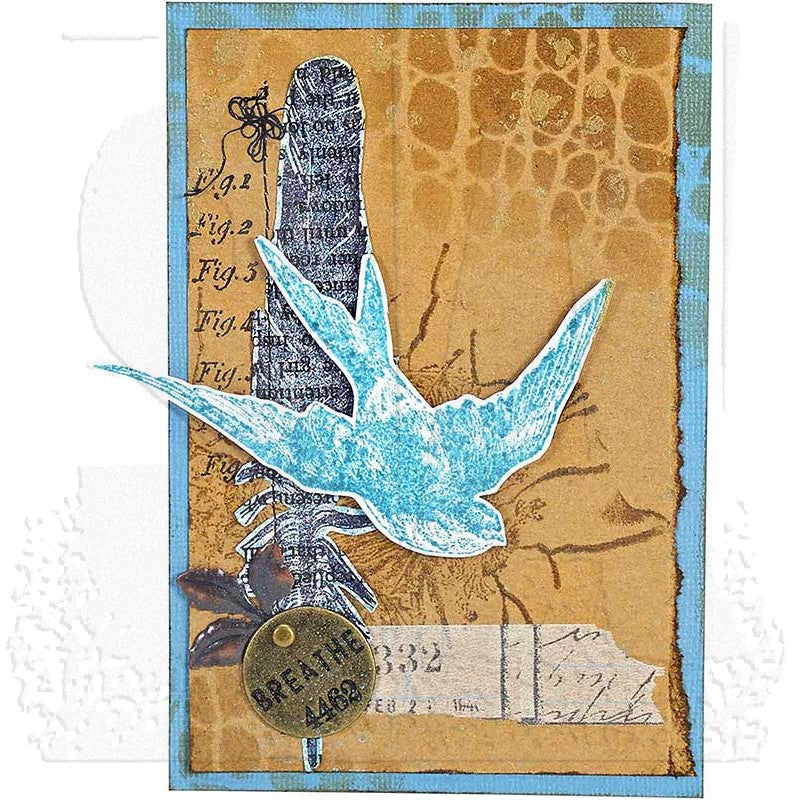 Tim Holtz Layering Stencil CROCODILE ths022 bird