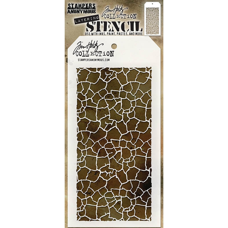 Tim Holtz Layering Stencil Crackle ths039
