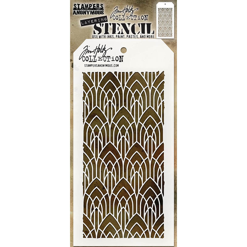 Tim Holtz Layering Stencil DECO ARCH THS147
